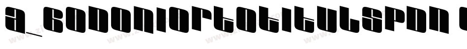 a_BodoniOrtoTitulSpDn Black字体转换